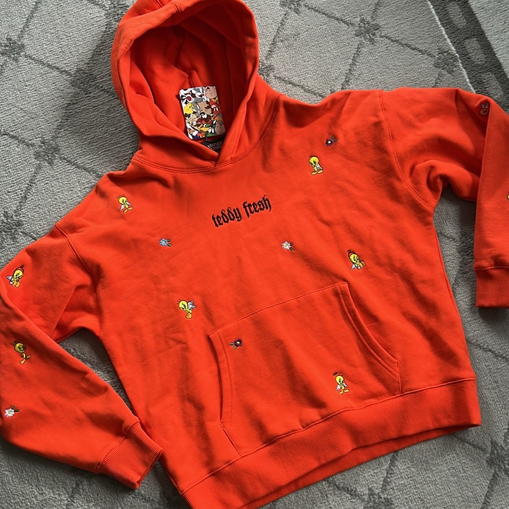 Teddy Fresh Looney Tunes Tweety Bird Embroidered Hoodie - Picture 2 of 8